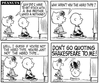 karikatuur van Shakespeare door David Levine